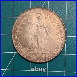 1901 GREAT BRITAIN Trade Dollar Silver