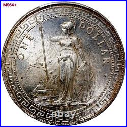 1901-b Great Britain Trade Dollar Silver Coin Prid-11 Pcgs Ms64+