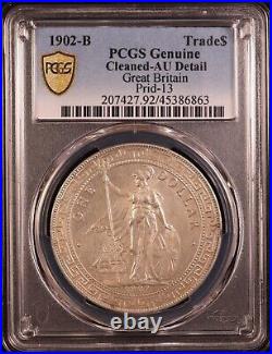 1902-B Great Britain Silver Trade Dollar PCGS AU Details Attractive Luster