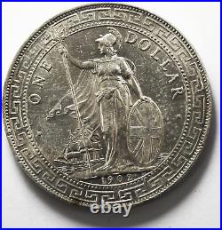 1902 B Great Britain Silver Trade One Dollar KM# T5 Uncirculated