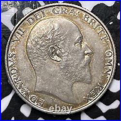 1902 Great Britain 1 Shilling Lot#JM5894 Silver! Matte Proof