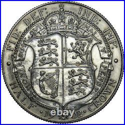 1902 Matt Proof Halfcrown Edward VII British Silver Coin Very Nice