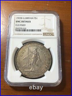 1903 B Great Britain Silver Trade Dollar NGC UNC Details