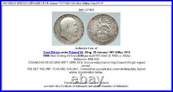 1906 GREAT BRITAIN EDWARD VII UK Antique VINTAGE Old Silver Shilling Coin i91485