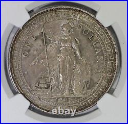 1907 B Great Britain Silver Trade Dollar NGC Unc. Hong Kong