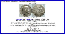 1907 GREAT BRITAIN UK EDWARD VII Antique Genuine Silver Shilling Coin i102164