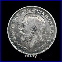 1913 Great Britain GEORGE V. 925 Silver One Florin Coin KM#817 Rare Date