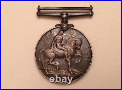 - 1918 Great Britain George V WW 1 Silver Victory Service Medal