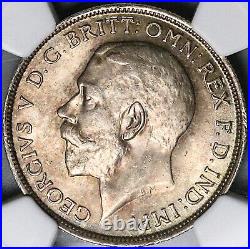 1918 NGC MS 63 Great Britain Florin 2 Shillings George V Silver Coin (24060903C)