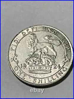1924 Great Britain Silver Shilling XF++ #19165