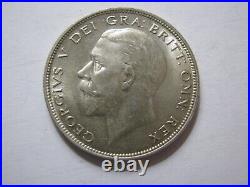 1932 Silver Half Crown RARE Great Britain King George V English Coin. 925 #1932