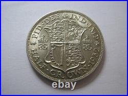 1932 Silver Half Crown RARE Great Britain King George V English Coin. 925 #1932