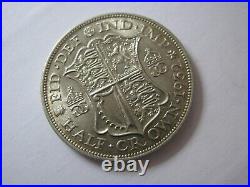 1932 Silver Half Crown RARE Great Britain King George V English Coin. 925 #1932