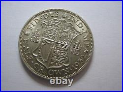 1932 Silver Half Crown RARE Great Britain King George V English Coin. 925 #1932