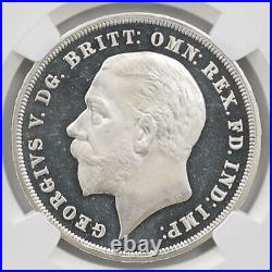 1935 Great Britain George V 1 Crown 28.28 Grams Silver Proof Coin NGC PF 64 UC