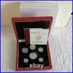 1936 Edward VIII New Strike 6 Coin Silver Proof Pattern Set
