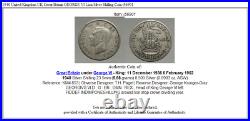 1940 United Kingdom UK Great Britain GEORGE VI Lion Silver Shilling Coin i56901