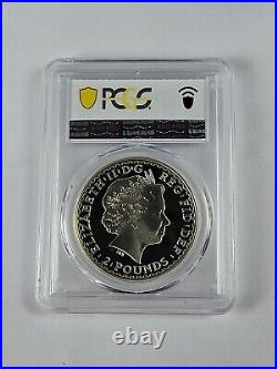 1998 Great Britain Britannia Silver Proof £2 Two Pound 1oz PCGS PR67DCAM