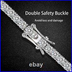 19ct Diamond Stud White Gold Bracelet & Gift Box Lab-Created VVS1/D/Excellent