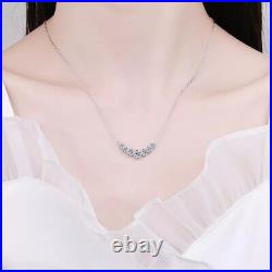1.7ct Diamond White Gold Necklace & Gift Box Lab-Created VVS1/D/Excellent