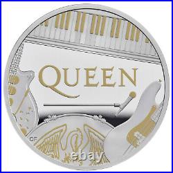 1 Ounce Silver Proof Music Legends Queen 2 £ UK 2020 Royal Mint Great Britain