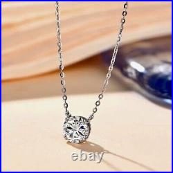 1ct Lab-Created Diamond Necklace in White VVS1/D/Excellent LED Gift Box