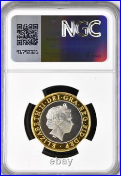 2004 £2 Silver / Gilt Two Pound STEAM LOCOMOTIVE PROOF NGC PF69 Great Britain