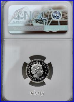 2008 Silver 5p Thistle Proof NGC PF70 Great Britain