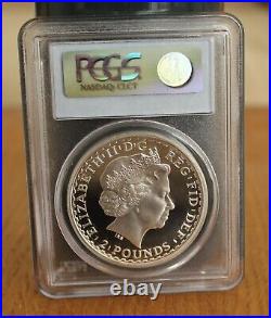 2009 Great Britain Britannia £2 Two Pound Silver Proof 1oz Coin PCGS PR69 DCAM