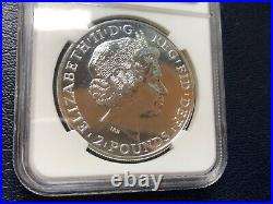 2011 Great Britain 1oz Silver £2 Pounds Britannia NGC MS 69