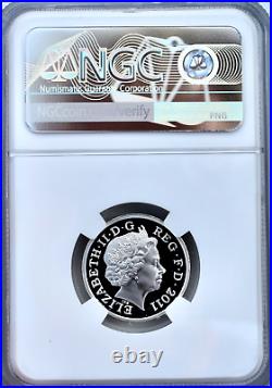 2011 Silver £1 Edinburgh Proof NGC PF70 Great Britain Top Pop Finest Known