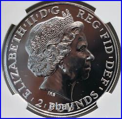 2011 Silver Britannia Ngc Ms69 £2 Great Britain 1oz