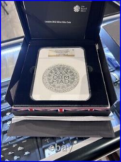 2012 GREAT BRITAIN £500 LONDON OLYMPICS 999 SILVER KILO NGC PF69 UCAM With Box