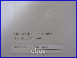 2012 Great Britain Silver 10 PND 5 Oz London Olympics First Strike PF70