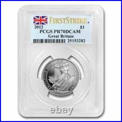 2012 Great Britain Silver Britannia 1/2oz First Strike PCGS PR70 Graded Proof