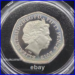 2013 UK Coin1x Royal Mint 50p Silver PF Piedfort Coin Benjamin Britten 1913