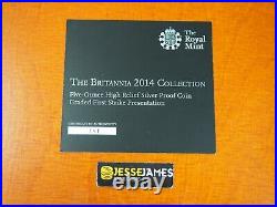 2014 Great Britain £10 Pound Proof Silver Britannia Ngc Pf70 5 Oz. 999