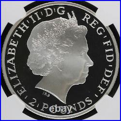 2014 Great Britain Proof Silver Britannia NGC PF 69 Ultra Cameo with COA First 500