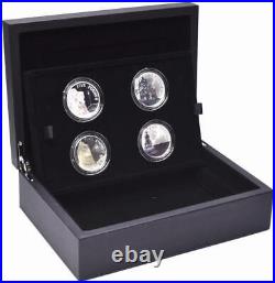 2014 Portrait of Britain Silver Proof Piedfort Coin Set (4) Cased + Box and COA