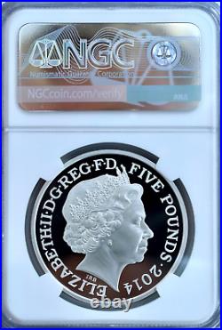 2014 Silver £5 Proof Home Front WWI Centenary NGC PF69 Great Britain