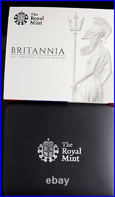 2014 Silver Proof Britannia Great Britain NGC PF69 Ultra Cameo With Box & COA