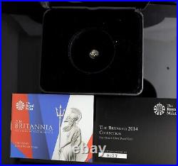 2014 Silver Proof Britannia Great Britain NGC PF69 Ultra Cameo With Box & COA