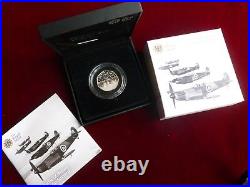 2015 Royal Mint Battle of Britain 75th Silver Proof PIEDFORT 50p Coin Box CoA