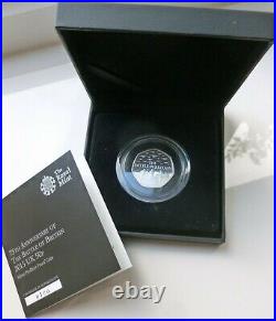 2015 Royal Mint Battle of Britain 75th Silver Proof PIEDFORT 50p Coin Box CoA