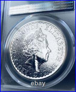 2016 Great Britain £2 First Strike 1oz. 999 Silver PCGS MS69 Britannia Coin
