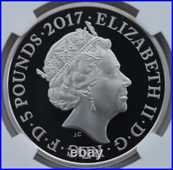 2016 Silver £5 Proof Poetry WWI Centenary NGC PF69 Great Britain First War