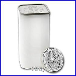 2017 Great Britain 2 oz Silver Queen's Beasts The Dragon BU Coin from Mint Roll