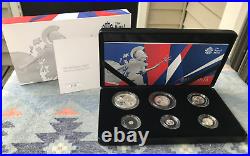 2017 Great Britain 6-Coin Britannia Silver Proof Set in OGP with Numbered COA