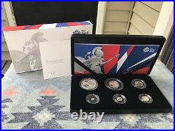 2017 Great Britain 6-Coin Britannia Silver Proof Set in OGP with Numbered COA