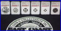 2017 Great Britain Silver Proof BRITANNIA Set (6 Coin) NGC PF70 UC 20th #AR